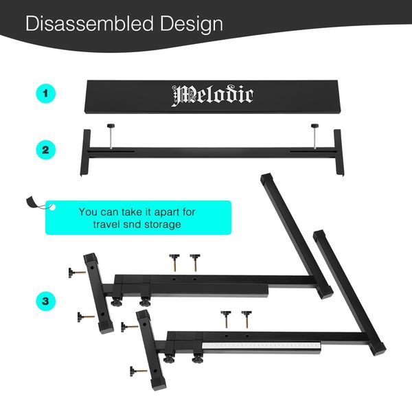 Z Style Keyboard Stand for 54/61 Keys Keyboard Piano Height Adjustable Holder Melodic