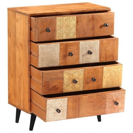 Chest of Drawers 60x30x75 cm Solid Acacia Wood