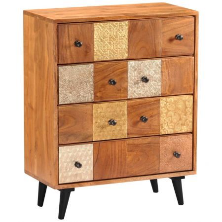 Chest of Drawers 60x30x75 cm Solid Acacia Wood