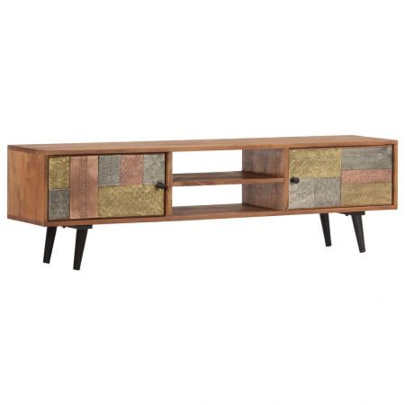 TV Cabinet 140x30x40 cm Solid Acacia Wood