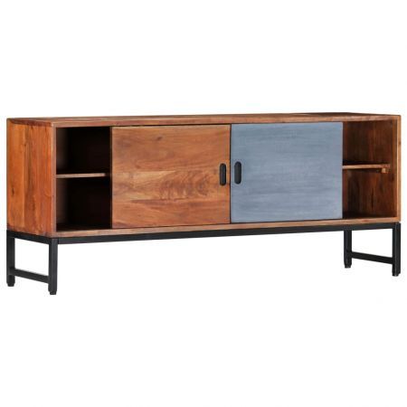 TV Cabinet 120x30x49 cm Solid Acacia Wood