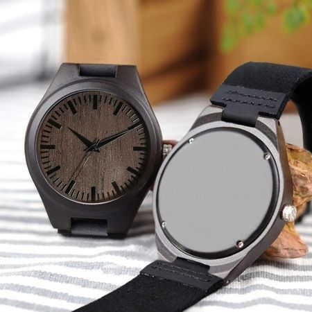 Striegel Design Your Own   Engraved Wooden Watch