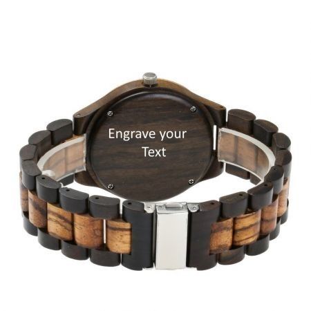 Striegel Design Your Own   Engraved Wooden Watch