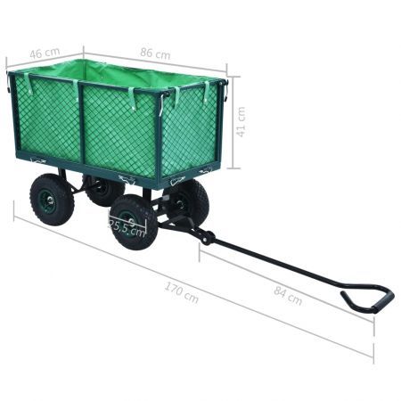 Garden Hand Trolley Green 350 kg