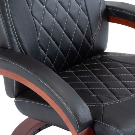 TV Recliner Black Faux Leather