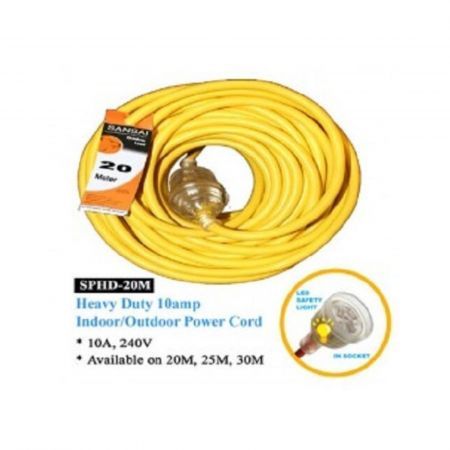 Sansai Heavy Duty Indoor/Outdoor Extension Cord 20 Meters