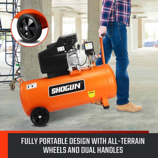 Portable 70L 3.5HP Electric Air Compressor Tank Direct Drive Pump Inflator 