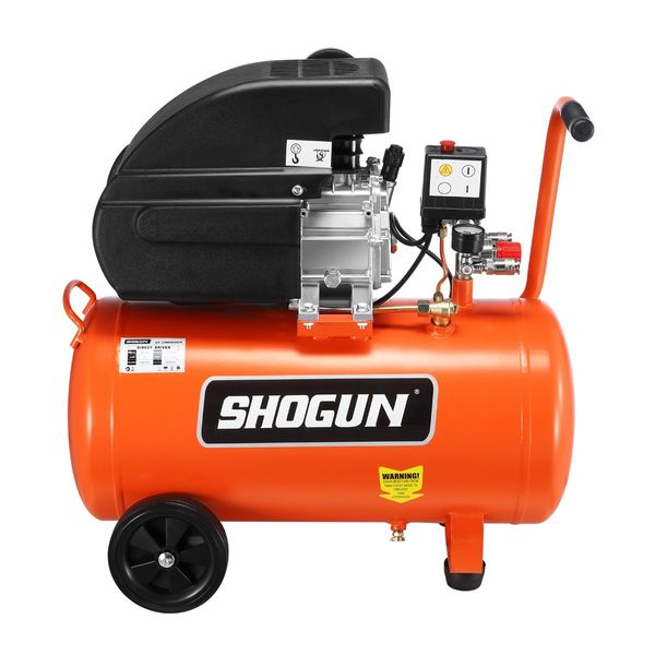 Portable 50L 3HP Electric Air Compressor Tank Direct Drive Pump Inflator 