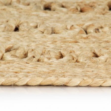 Handmade Rug Braided Jute 90 cm