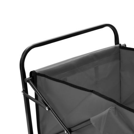 Folding Hand Trolley Steel Grey