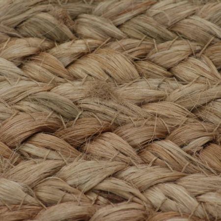 Area Rug Braided Jute 90 cm Round