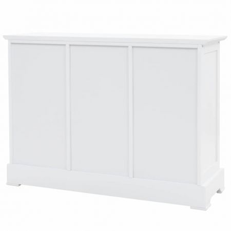 Sideboard with 3 Doors MDF and Pinewood 105x35x77.5 cm