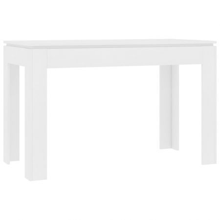 Dining Table White 120x60x76 cm Chipboard