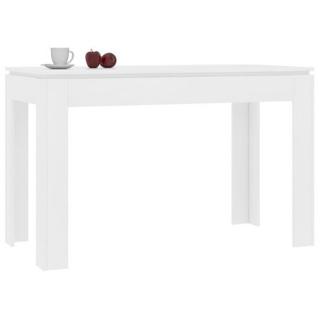 Dining Table White 120x60x76 cm Chipboard