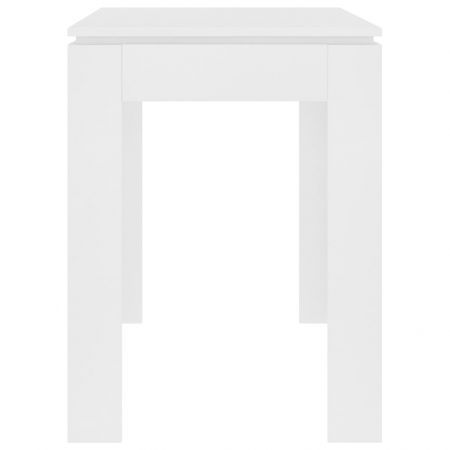 Dining Table White 120x60x76 cm Chipboard