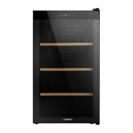 Devanti Wine Cooler Fridge 34 Bottles