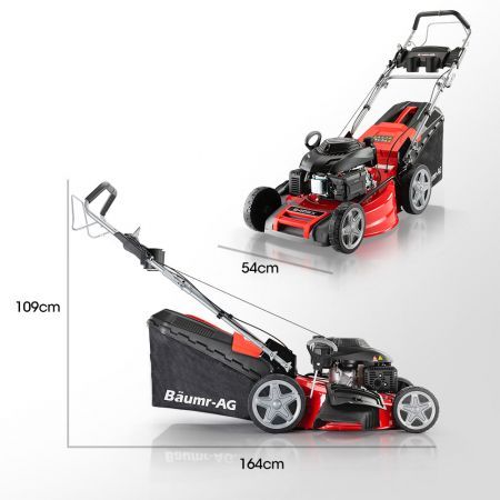 BAUMR-AG Petrol Lawn Mower 220cc 20" 4 Stroke Self Propelled - 840SX