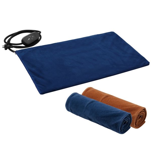 Heated Dog Pad Pet Cat Doggy Heating Bed Puppy Electric Heater Mat Thermal Protection XL 75x45cm