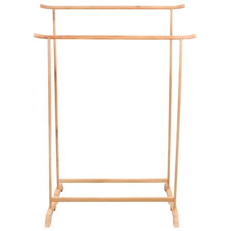 Clothes Racks 2 pcs Solid Oak Wood