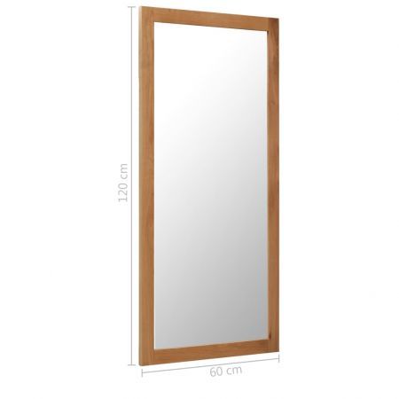 Mirror 60x120 cm Solid Oak Wood