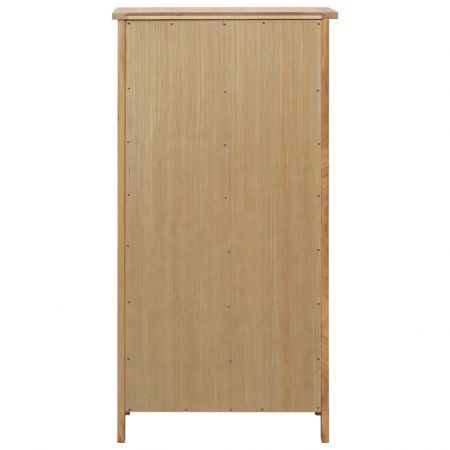 Wine Cabinet 56x32x110 cm Solid Oak Wood