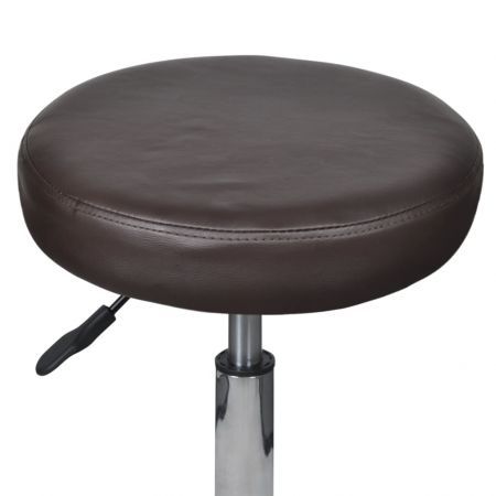 Office Stools 2 pcs Brown 35.5x98 cm Faux Leather