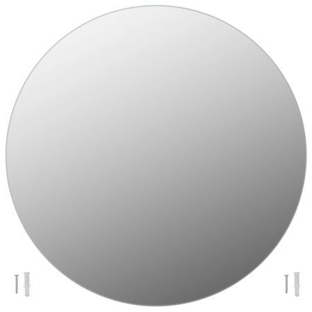 Frameless Mirror Round 90 cm Glass