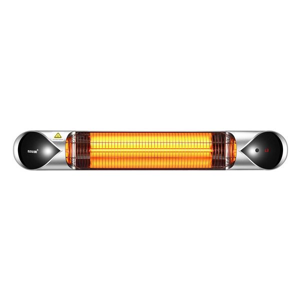 New Maxkon 2000W Carbon Fibre Infrared Heater Instant Heat Outdoor Patio Strip Heater Remote Control