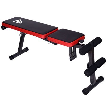 Adjustable Sit Up Bench Multi Function Inclining Backrest Fitness Gym Equipment