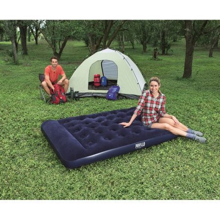 Bestway Air Bed Double Inflatable Mattress Built-in Foot Pump Pillow Camping