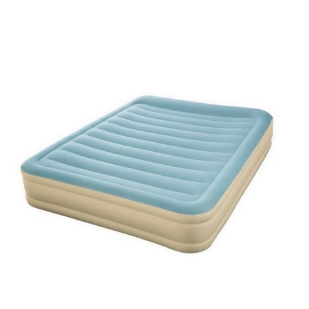 Bestway Fortech Air Bed Queen Inflatable Mattress Sleeping Mats Indoor Home Camping Built-in Pump & Pillow