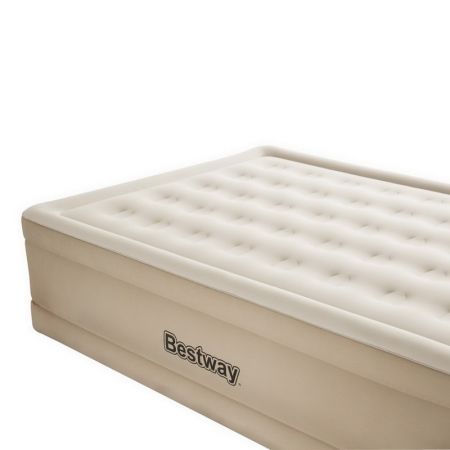 Bestway Fortech Air Bed Queen Inflatable Mattress Sleeping Mats Indoor Home Camping Built-in Pump