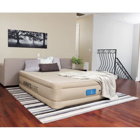 Bestway Fortech AlwayzAire Air Bed Queen Inflatable Mattress Sleeping Mats Indoor Home Camping