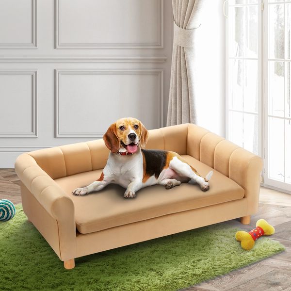 Dog Sofa Puppy Couch Cat Soft Cushioned Chaise Bed Doggy Lounge Pet Furniture XL