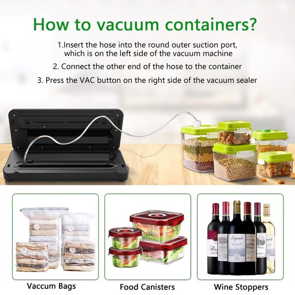 Maxkon Food Vacuum Sealer Packing Machine Dry Wet Food Storage with Free Bags