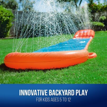 Inflatable Water Slide Kids Toy Outdoor Backyard Bestway H2O Go 5.49M Single