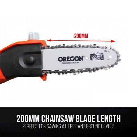 Kuller Corded Electric Pole Chainsaw - 710W Tree Pruner, 2.8m Long Reach, Lightweight