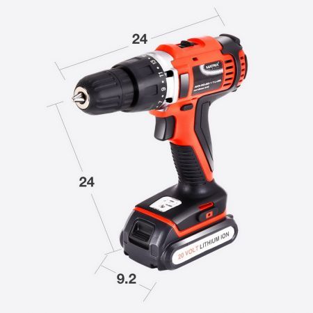 Matrix Power Tools 20V Cordless Brushed Drill Driver Skin Only NO Battery Charger