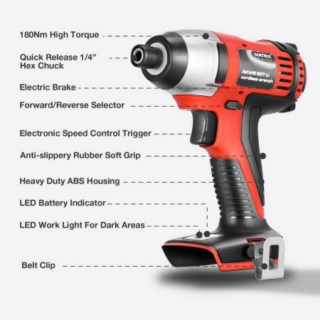 Matrix Power Tools 20V Cordless Impact Driver Skin Only NO Battery Charger