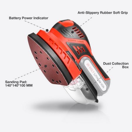 Matrix Power Tools 20V Cordless Sander Sanding Machine Skin Only NO Battery Charger