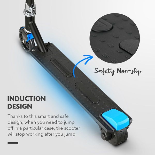 2-Wheel Electric Kick-to-Start Scooter Motorised Scooter for Kids with LED Lights 