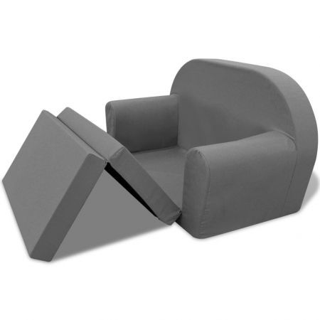 Kids' Flip-Out Lounge Chair - Grey