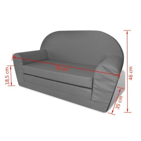 Kids' Flip-Out Lounge Chair - Grey