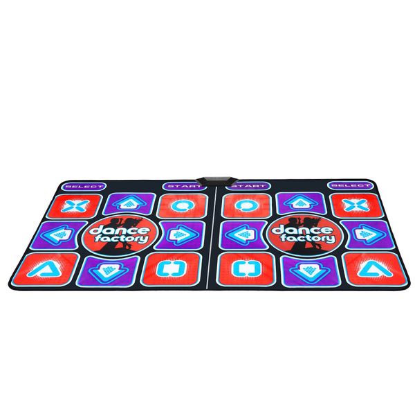 Wireless Double Dancing Mat Pad 2 Remote Controllers Fitness Couples and Family Friends Players