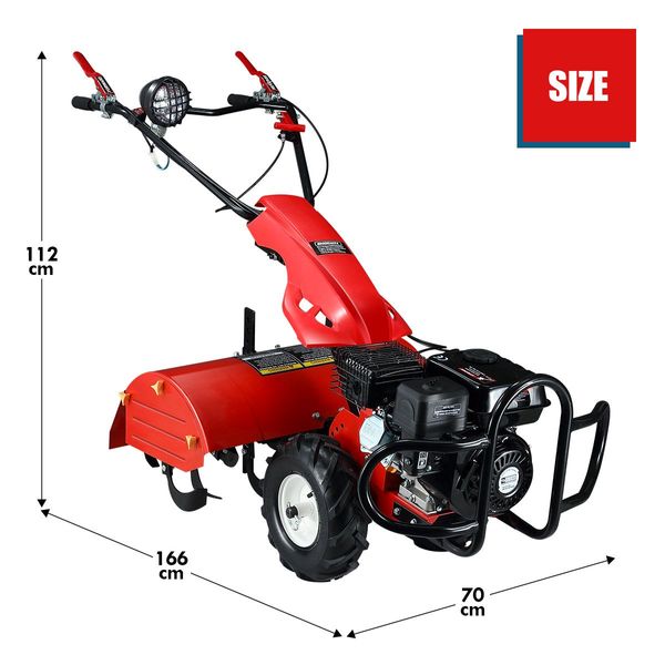 208cc Garden Tiller Cultivator 8HP 4 Stroke Rototiller