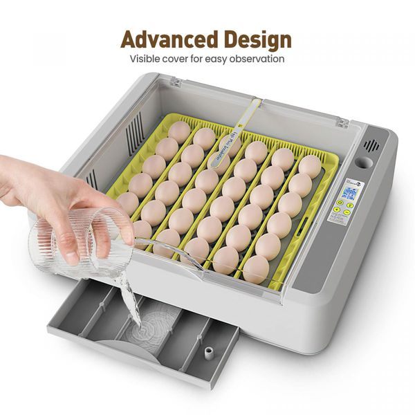 Digital Fully Automatic Egg Incubator 36-120 Eggs Poultry Hatcher Chicken Duck Bird Auto Turning