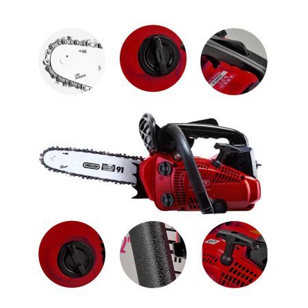 Giantz Chainsaw Chainsaws 10??Oregon Petrol Cordless 25cc Top Handle Chains Saw