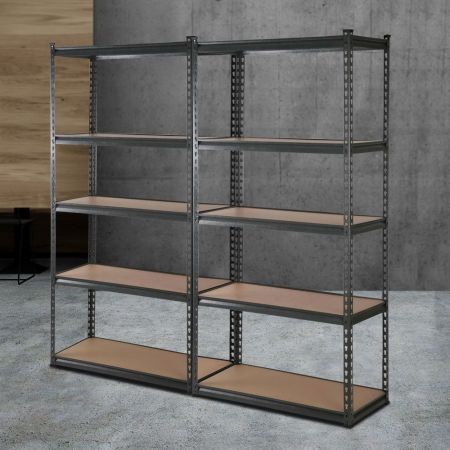 Giantz 2x1.8M Garage Shelving Warehouse Rack Pallet Racking Storage Charcoal