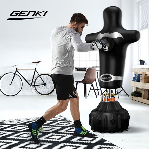 Genki 180cm Human Shape Punching Bag Free Standing Heavy Boxing Bag MMA Fitness