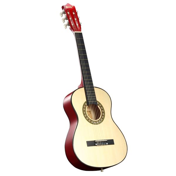 Melodic 34inch Kids Acoustic Guitar 6 Strings Tuner Cutaway Wooden Kids Gift Natural Colour